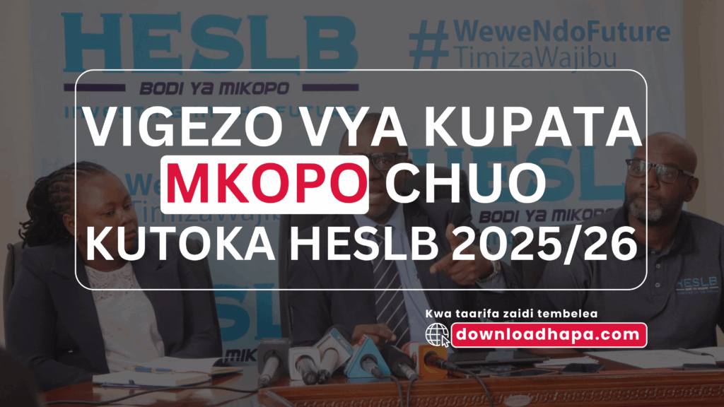 HESLB Online Application 2025