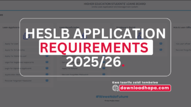 HESLB ONLINE APPLICATION